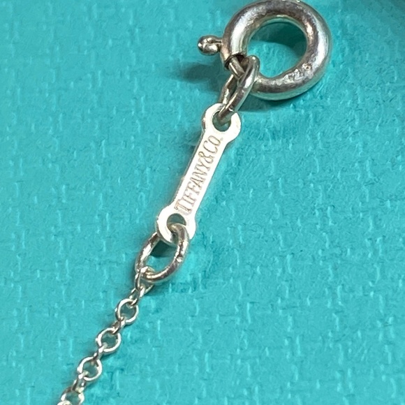 Tiffany & Co. Elsa Peretti 18mm Bean Necklace 925 16” box authentication 11.6Gr. - Picture 5 of 7
